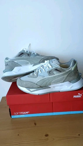 Puma Mirage Sport grigio calcare taglia UK 4 con scatola ottime condizioni