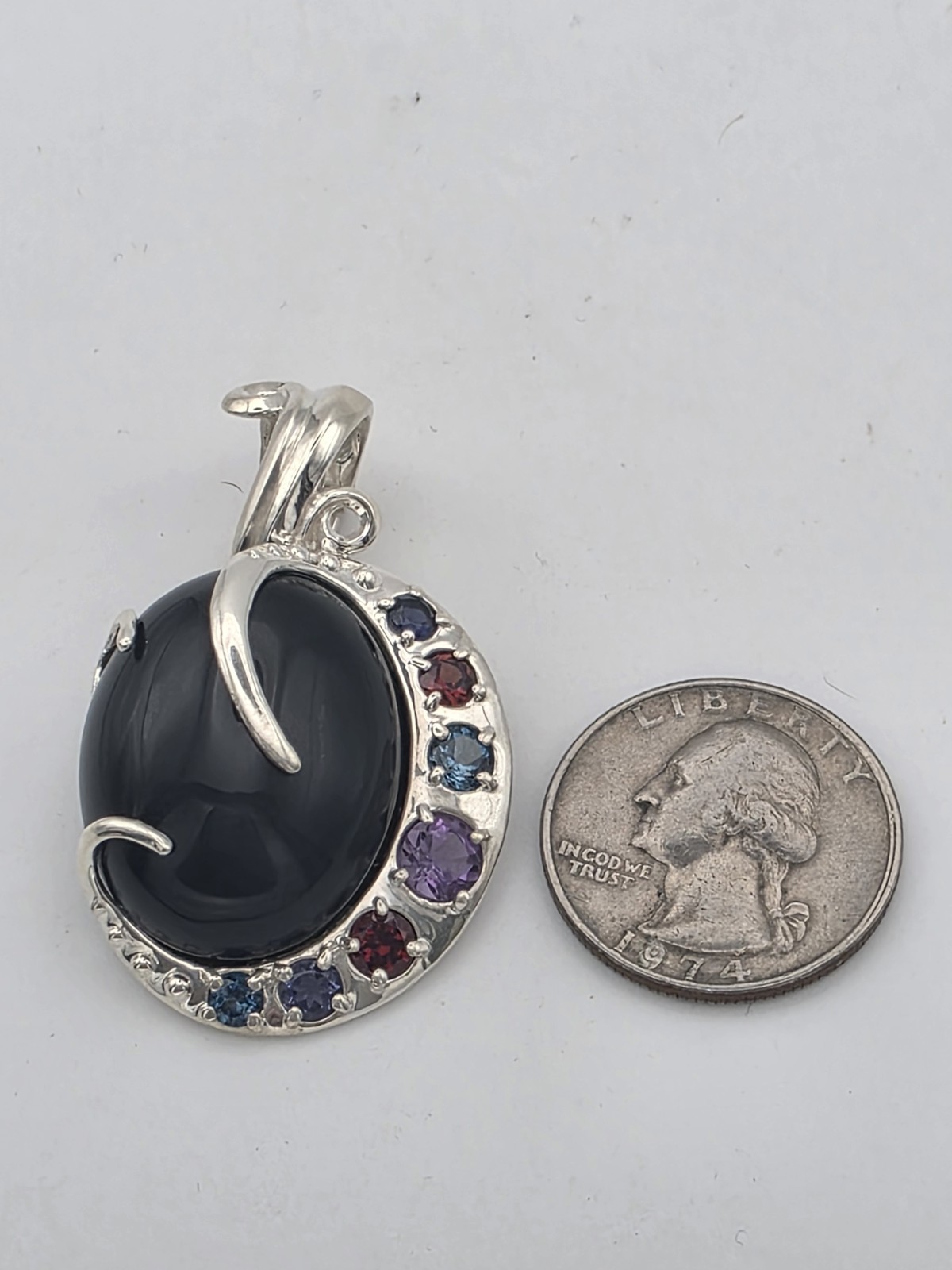 Carolyn Pollack Relios Solid 925 Rainbow Obsidian… - image 7