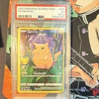 Miscut!! Pokémon Pikachu 005/025 Celebrations Full Art Holo PSA 5(OC)2021