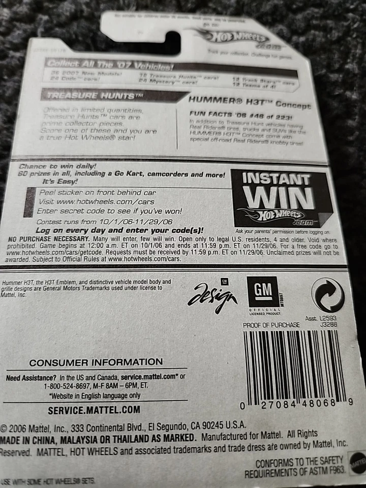 Hot Wheels 🔥 2007 Treasure Hunt 🔥 Hummer H3T Foto 4 de 4