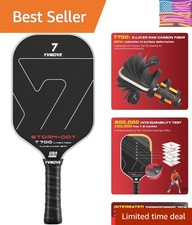 Pickleball Paddle with T700 Raw Carbon Fiber Surface 16mm STR-Core Power Po...