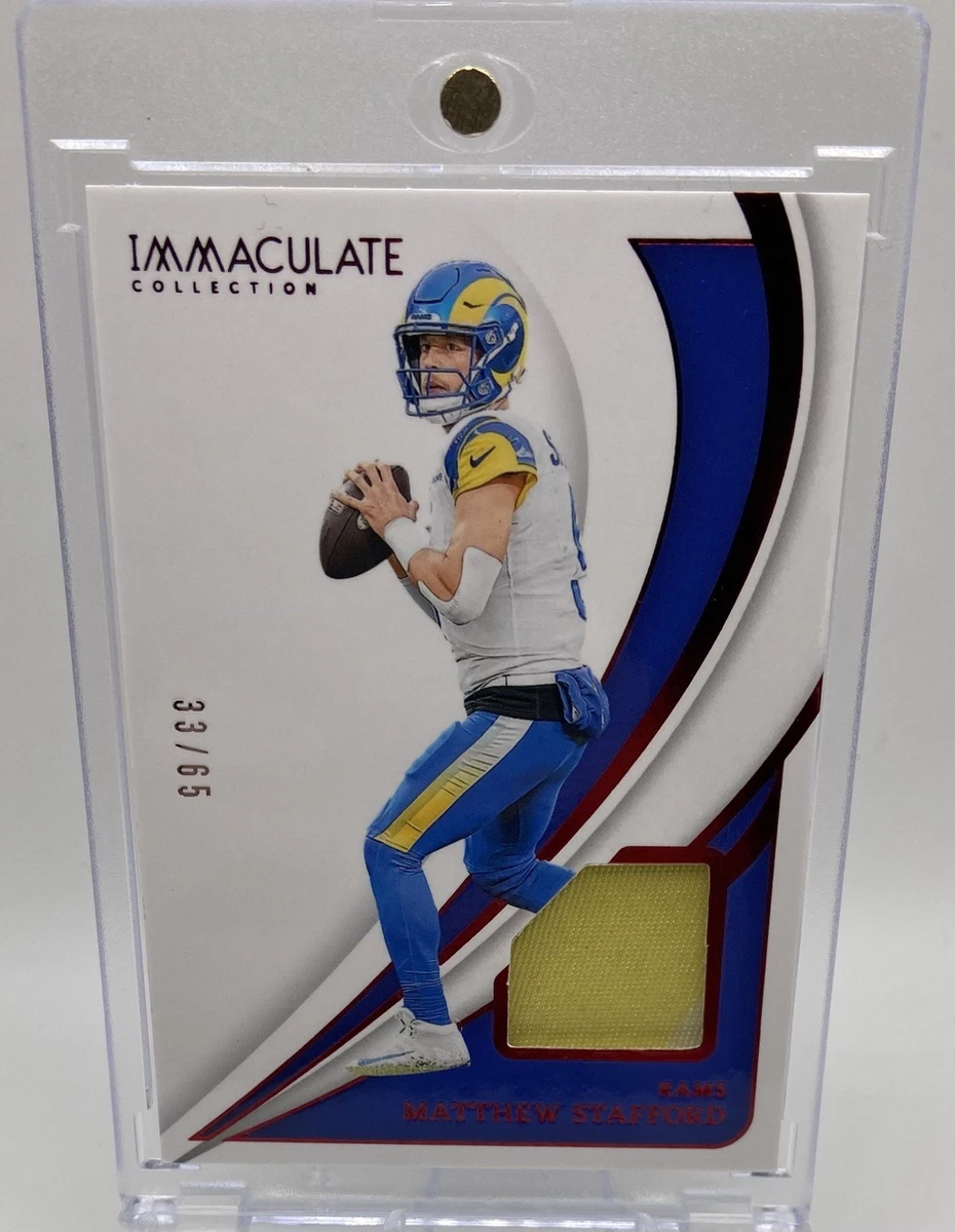 Panini Matthew Stafford Memorabilia Football Sports Trading Cards