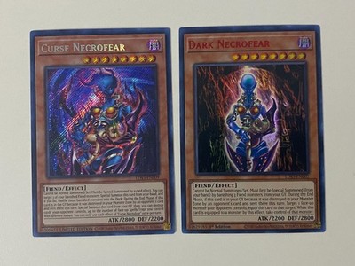 Yugioh Dark Necrofear Curse Set Red 1st & Limited Edition NM - Plus Free Holo A