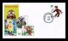 US COVER CURIOUS GEORGE FAVORITE CHILDREN'S BOOK ANIMALS FDC ACE 141 CACHET