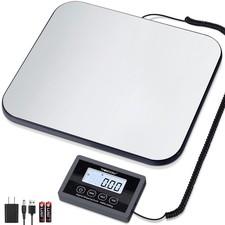 THINKSCALE Shipping Scale, 440lb/1oz 12" x 10" x 2" 30cm x 25cm x 5cm , Blac