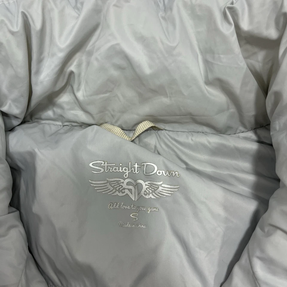 Straight Down Puffer Vest Women's Gray Size Small Sleeveless Golf Outdoors Hike - Image 3 of 4