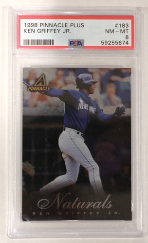 1998 Pinnacle Plus Ken Griffey Jr. 183 Seattle Mariners PSA 8 POP10