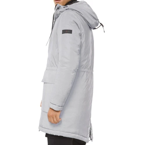 Mens Michael Kors Kors X Tech Anorak Jacket Silver S Hooded Pullover Windbreaker image 2