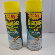 Niagara Original Spray Starch 22oz Aerosol Can - Lot of 2 - New Old Stock