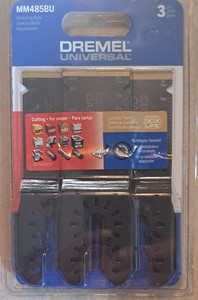 Dremel MM485BU Carbide Oscillating Blades 3-Pack Cutting for Oscillating Tool