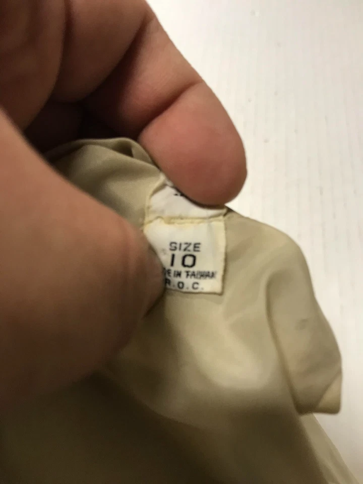 Impermeable vintage Alligator Lacoste y gorro de belleza reversible - para mujer talla 10 Foto 2 de 4