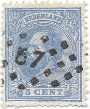 Pays-Bas, 1872 / 1888 - N°19 Leeuwarden - Livraison 0€ dès 5 lots groupés