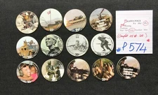 AAFES POGS, 8th Series/Printing, 13 POGS,COMPLETE 25¢ set, #P574, GOOD