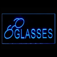 200033 Optical Glasses Shop Store Open Display Lighting Neon Sign