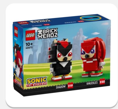 LEGO  brickHeadz Sonic The Hedgehog komplette Sammlung 40627 + 40628 + 40672