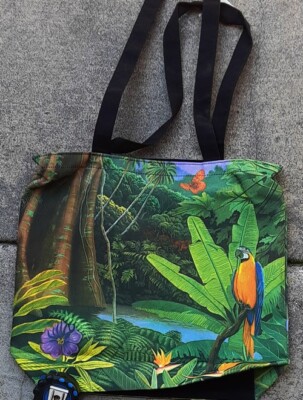 Large Tropical Rainforest Tote Bag -- Beautiful Realistic Artwork