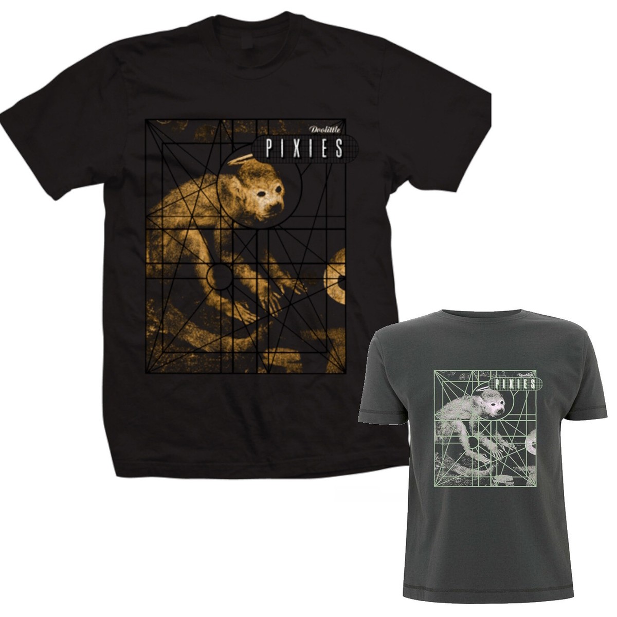 Pixies Doolittle Album T-shirt - Pixies Monkey Grid New