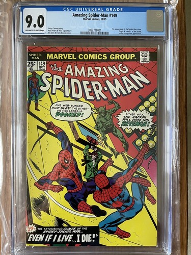 AMAZING SPIDER-MAN #149 CGC 9.0  1st App Spider-Man Clone. Marvel 1975