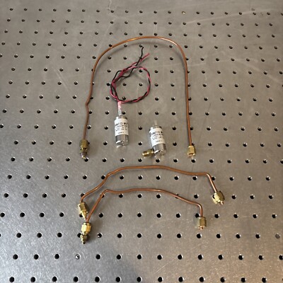 ASCO Numatics LS02L6F00E 12 VDC 100 PSI .65 w LOT of 2 w/ Copper Tubing +