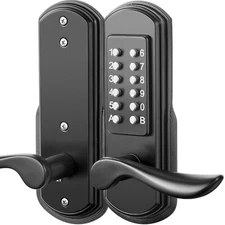 Keyless Door Lock Keypad Mechanical Digital Code Knob Home Security Privacy