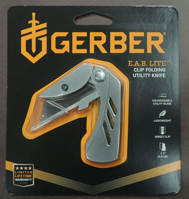 Gerber E.A.B LITE Messer Utility Knife Taschenmesser wechselbare Klinge Geldclip