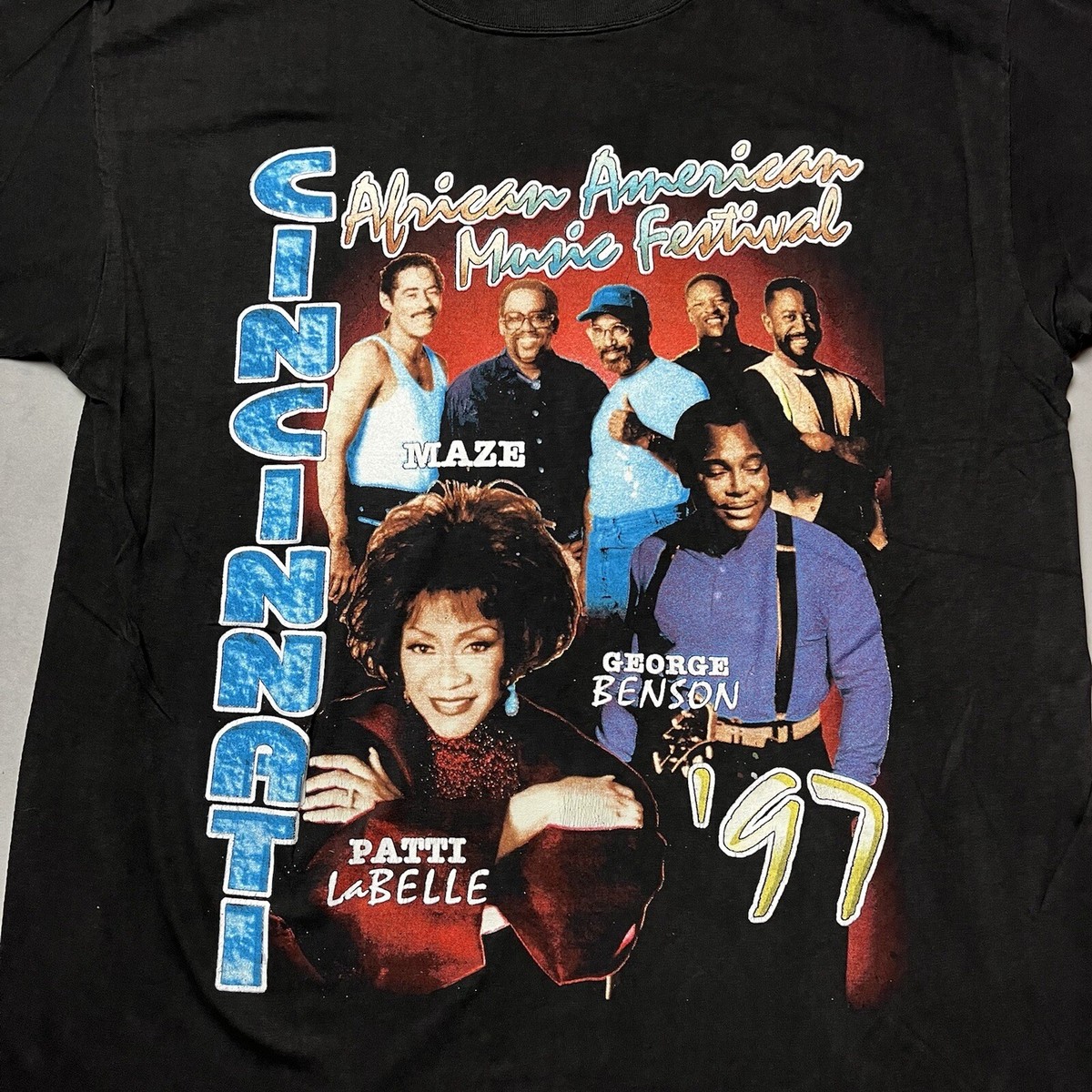 Vintage 90s Cincinnati African American Music Festival Rap Tee