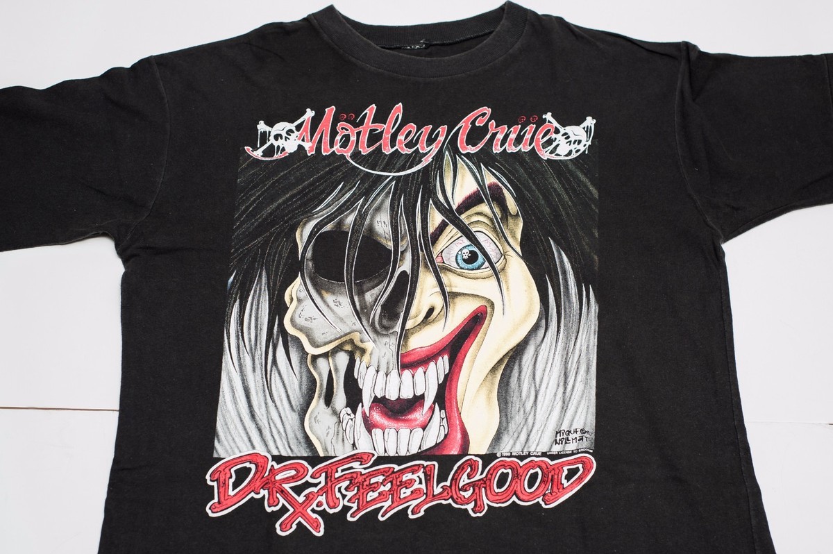 Motley Crue Official Vintage Dr. Feelgood Allister Fiend T-shirt
