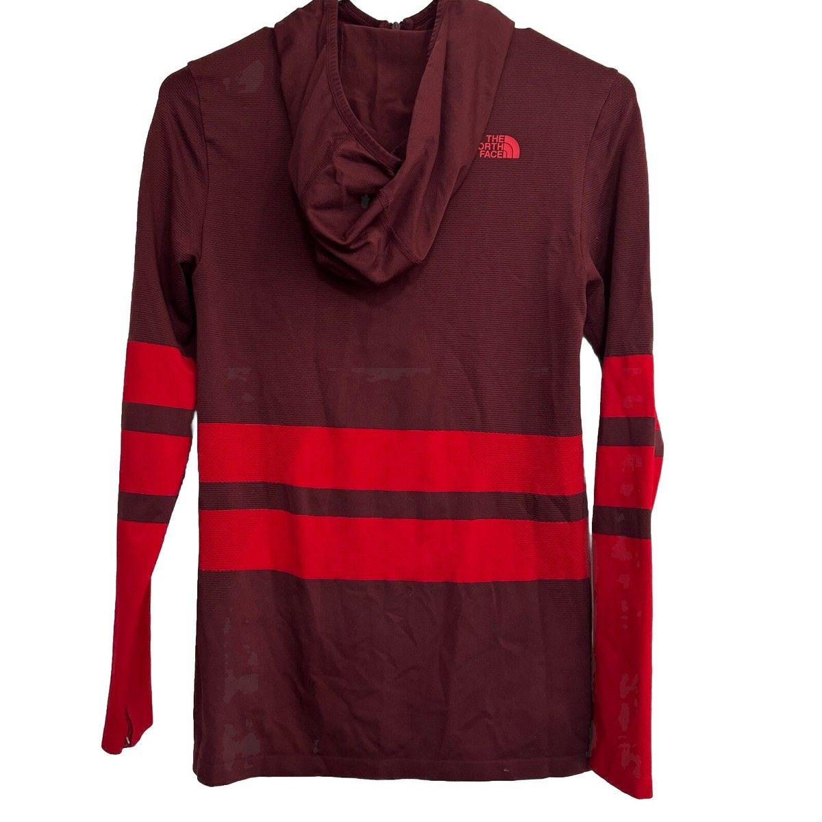 The North Face Red Stripe Secondskin SSK Seamless 1/4 Zip