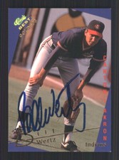 1993 Classic Best Gold #8 Bill Wertz - On Card Autograph