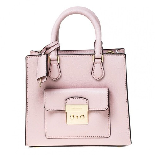 MICHAEL KORS Small North South Messenger Bridgette pink