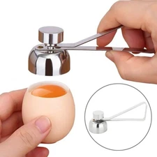 Stainless Steel Egg Shell Opener Topper Cutter Cracker Knocker Kitchen Tool New