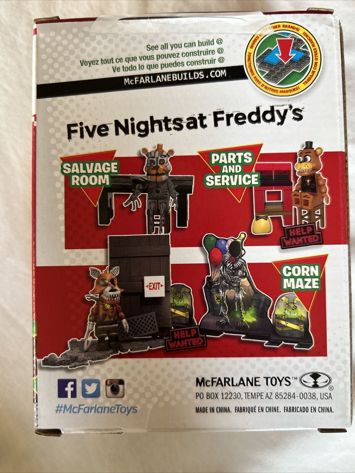 FNAF Five Nights at Freddy's McFarlane Construction 25203 Molten Freddy 32  Pcs