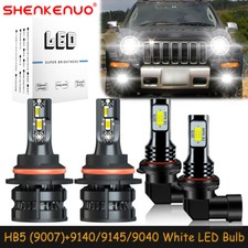 For Jeep Liberty 2002-2007 Combo LED Headlights Bulbs High Low Beam Fog Light Z8