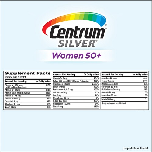 Centrum Silver Women 50+ 275 Tablets - Picture 3 of 3