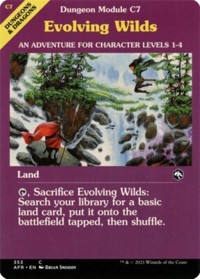 Evolving Wilds (NM) #353 Showcase Module Forgotten Realms AFR Magic card MTG
