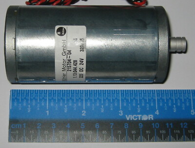 Buhler Permanent Magnet 24V DC Motor – 5000 RPM With Pulley – 6mm Shaft – Hobby/Large