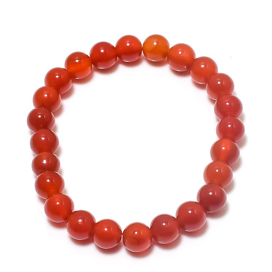 VALENTINO Bracciale Corniola Gemma Fatto a Mano Regolabile per Lei R493