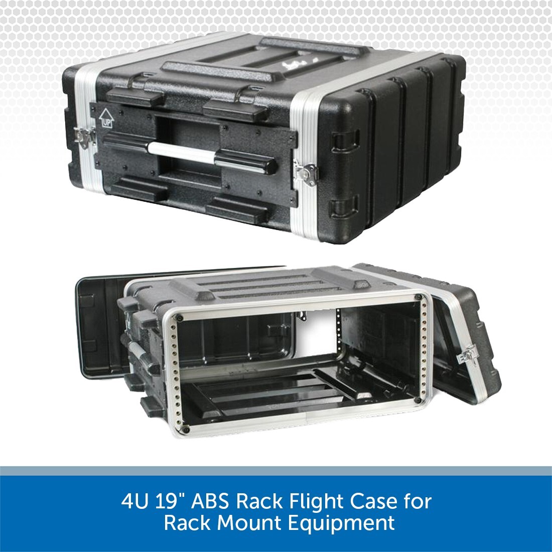 4U 19"" ABS Rack Flight Case Rack Mount Equipment DJ PA DP30780