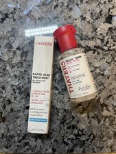Thayers Rapid Acne Treatment .68oz  Facial Toner Rose Petal 3oz 