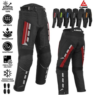 Motorrad Motorrad Wasserdicht Cordura Textil Hose Pants CE Rüstung SCHWARZ