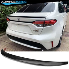 Fits 20-25 Toyota Corolla Sedan 4Door Gloss Black Rear Trunk Spoiler Wing ABS