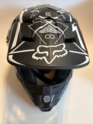 V2 Priori Helmet Black/White FOX Large | eBay