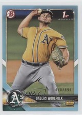 2018 Bowman Draft Sky Blue 470/499 Dallas Woolfolk #BD-127 5h0