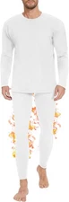 Men Thermal Underwear Set Long Johns Fleece Lined Base Layer Winter Warm