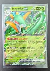 Serperior Ex - 003/086 - SV: Black Bolt - Double Rare Holo Pokemon Card - NM