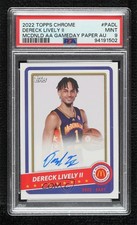 2022 Chrome McDonald's All American Paper Dereck Lively II PSA 9 MINT Auto 7p8