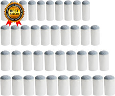 40Pcs Slip on Pool Cue Tips Replacement Billiard Cue Tips 4 Sizes Slip-On Cue