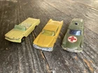 3 Vintage Corgi Husky Pontiac Convertible Buick Electra Citroen Ambulance