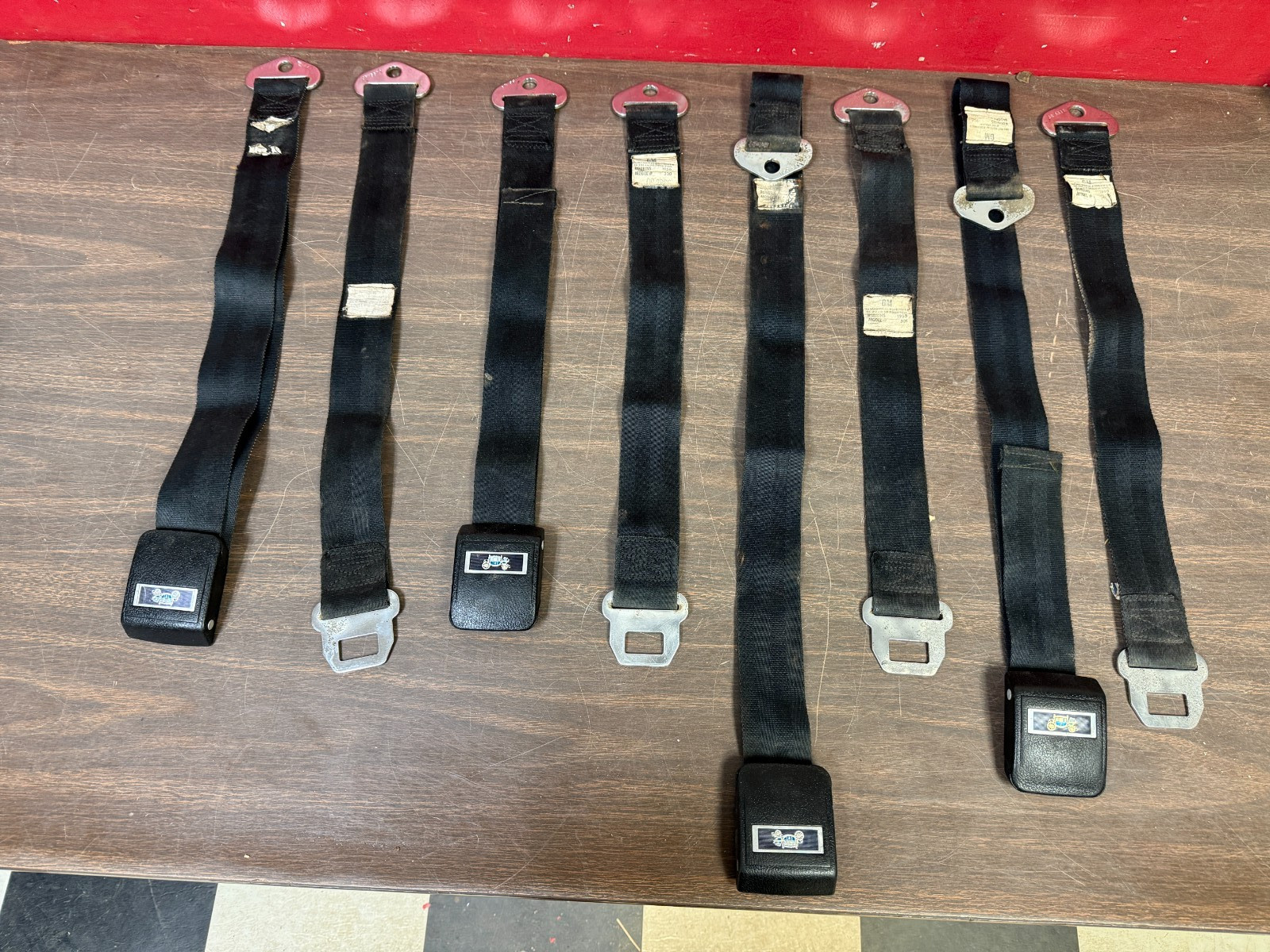 ORIGINAL 1966 1967 GM CHEVY CHEVELLE BUICK PONTIAC COACH SEAT BELTS 1225