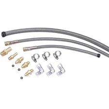 1964-70; Mustang; Stainless Braided Hose Kit; Rack and Pinion Pressure Return &
